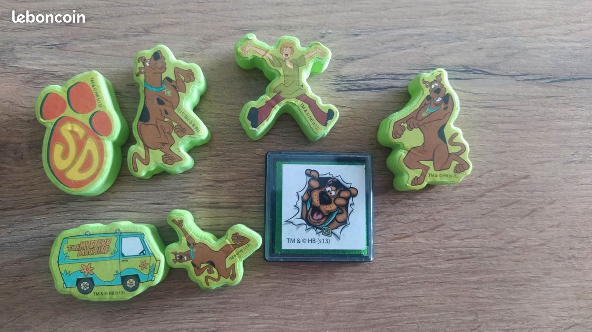 Lot 6 tampons Scooby Doo et encre (image 1)