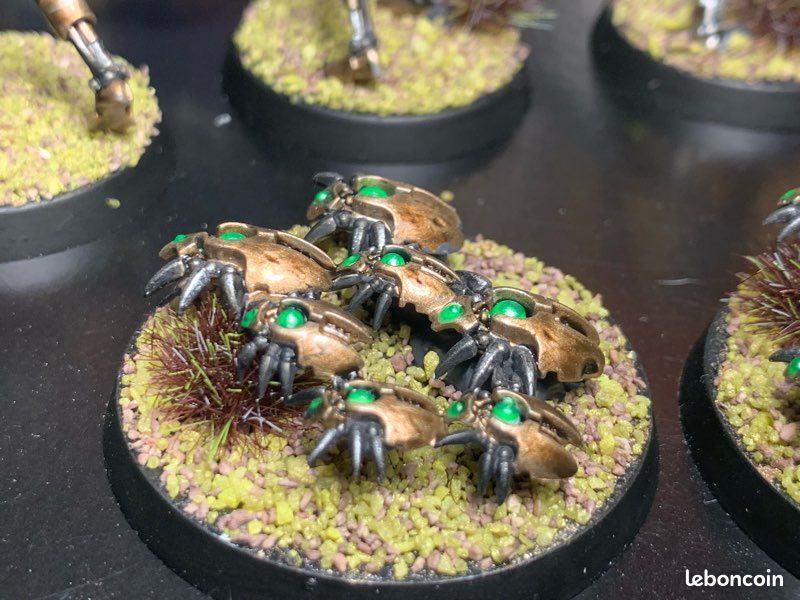 Guerriers + nuées de scarabées peints - NECRON - Warhammer (image 12)