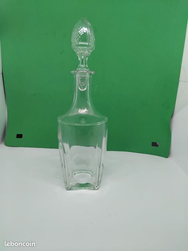 Ancienne carafe verre soufflé (image 1)