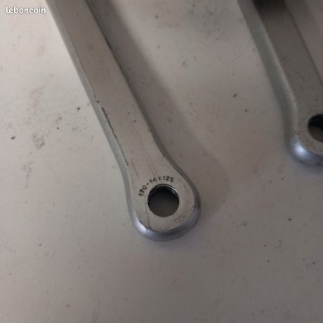 OLD VINTAGE PEDALIER Crankset Solida Velo 14 X 125 Eroica 46 Dents 1960 1970 EUR 13,00 - FR