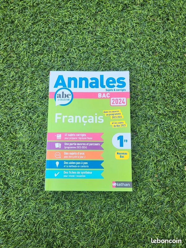 Annales Baccalauréat français (image 1)