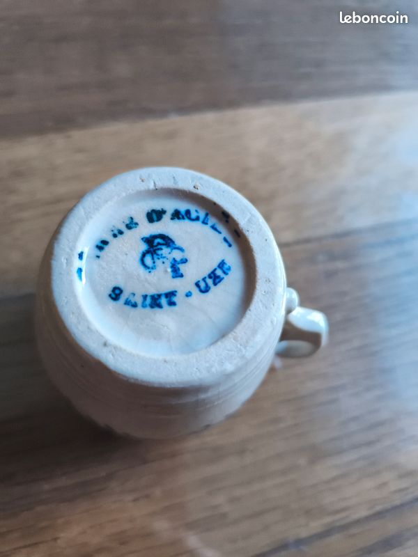 Authentique petit pot à crème en grès - Collection Vintage (image 4)