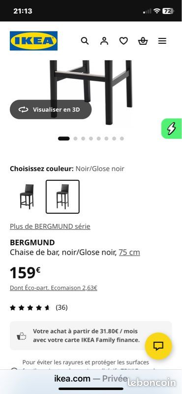 Table haute plus fauteuils (image 14)