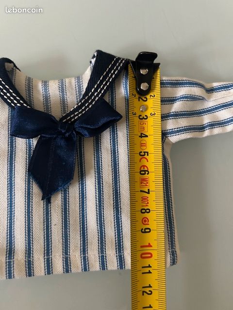 Veste Marine Ancienne Pour Poupée Jumeau (?) – Taille 0 – à Restaurer