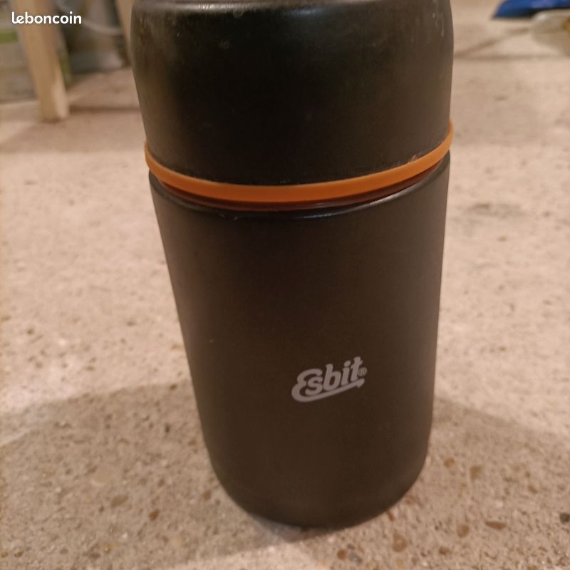 Récipient Isotherme ESBIT 750 Ml - Acier Inoxydable Noir - Garde Le Chaud Et Le Froid - Étanche Et Pratique