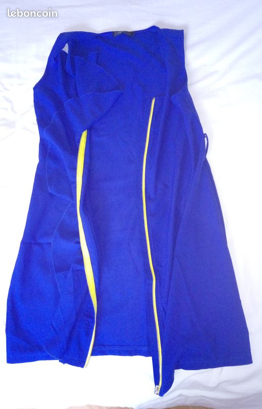 Robe bleu ferm. éclaire devant * T 36/38 (image 3)