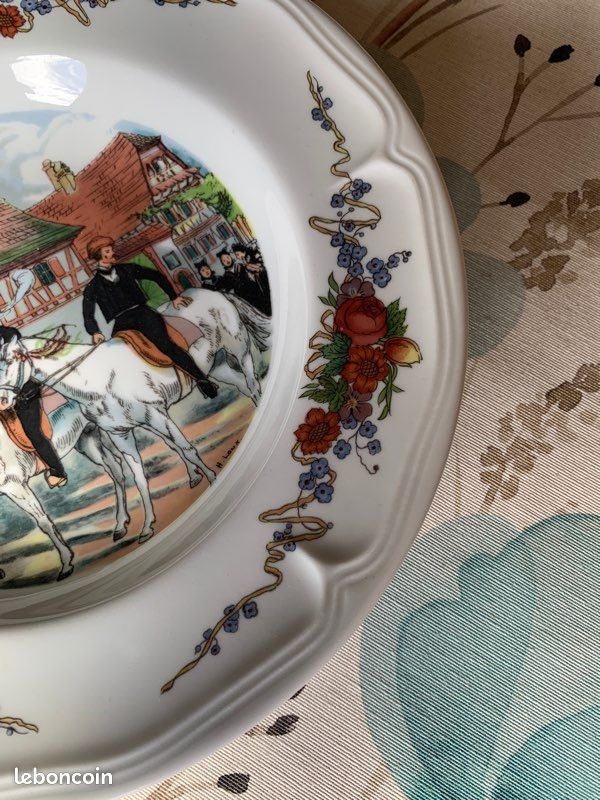 Ancienne assiette Sarreguemines (image 5)