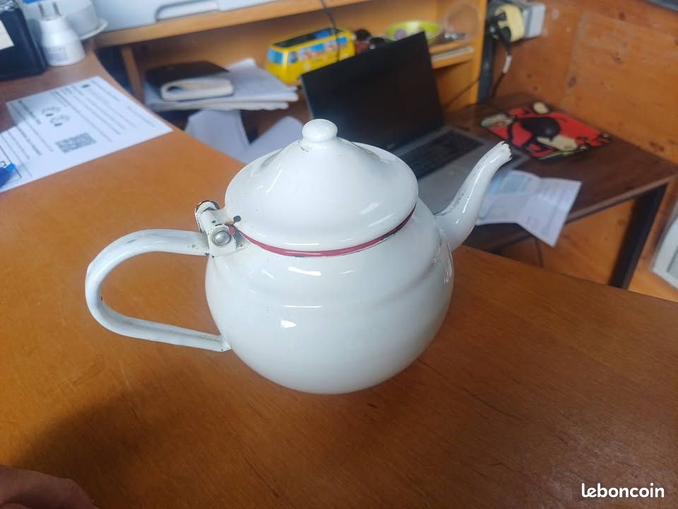 Théière émaillée vintage JAZ (image 6)