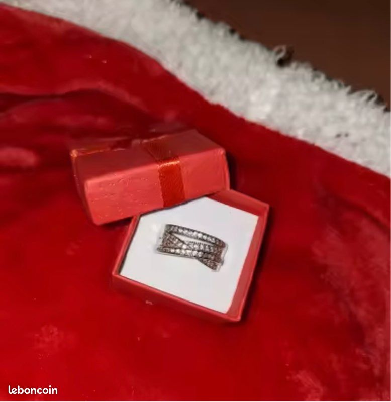 Bague géométrique argent (image 2)