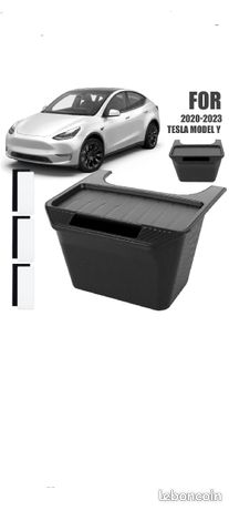 Organisateur de console centrale arrière boîte de rangement Tesla model 3/y  22-23 - Équipement auto