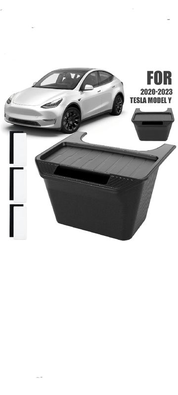 Organisateur de console centrale arrière boîte de rangement Tesla model 3/y  22-23 - Équipement auto