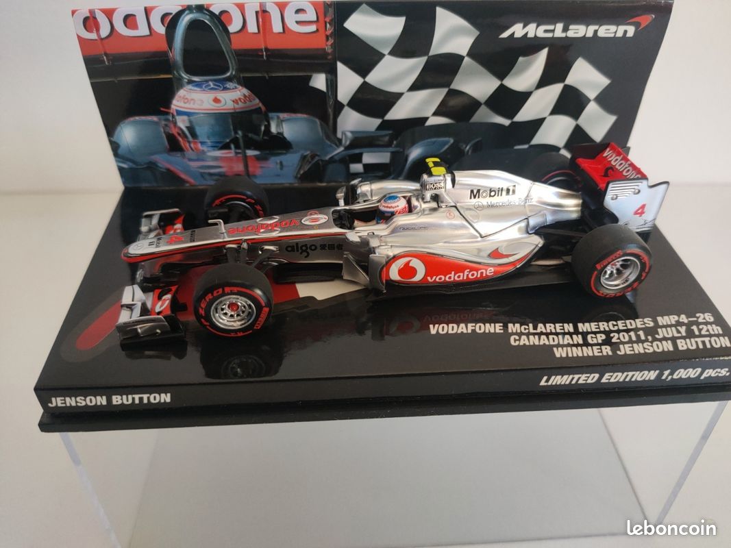 Modèle Réduit Minichamps 1/43 McLaren MP4-26 - Vainqueur GP Canada 2011 Jenson Button