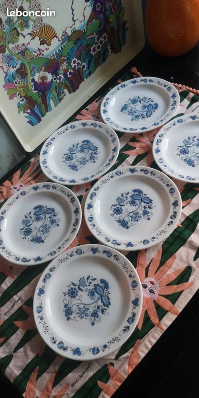 Lot De 6 Assiettes à Dessert Arcopal Vintage 1960/70 - Neuves En Boîte D'origine