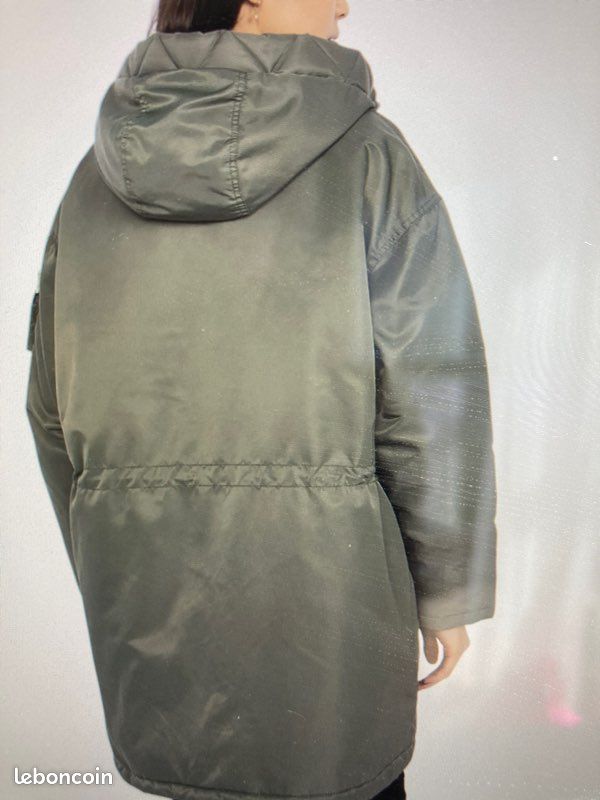 Parka oversize à capuche kaki ALENAWRS SCHOTT (image 10)