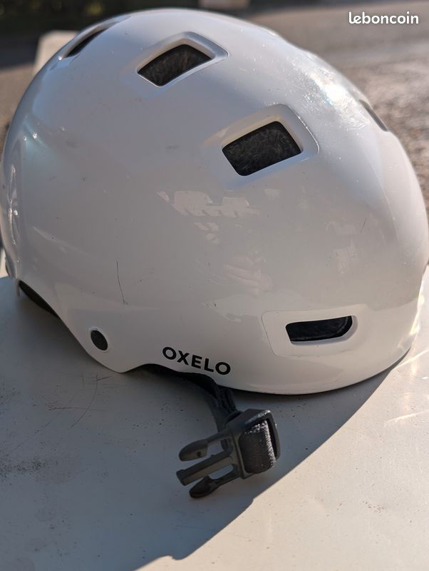 Casque Razor Blanc Avec Yeux - Enfant 5+ - Multi-sports Vélo Skate - Neuf