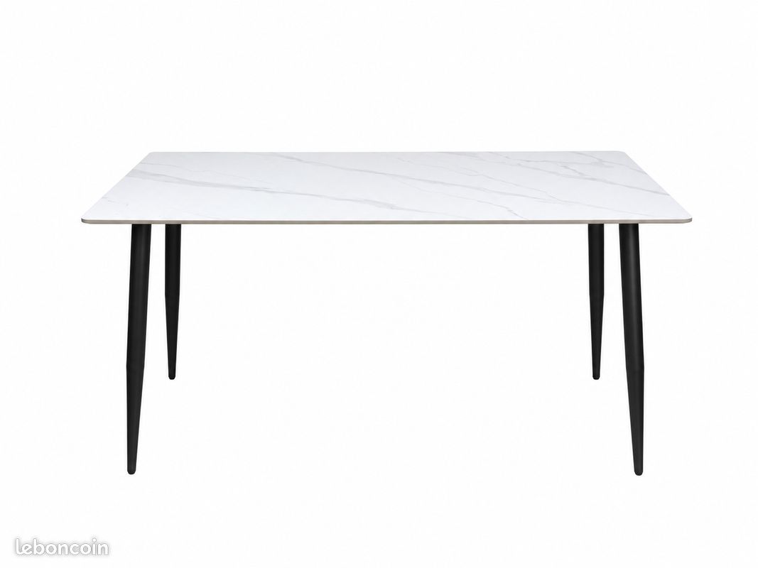 Table céramique blanche 140 x 80 – Prix promo 99 (image 4)