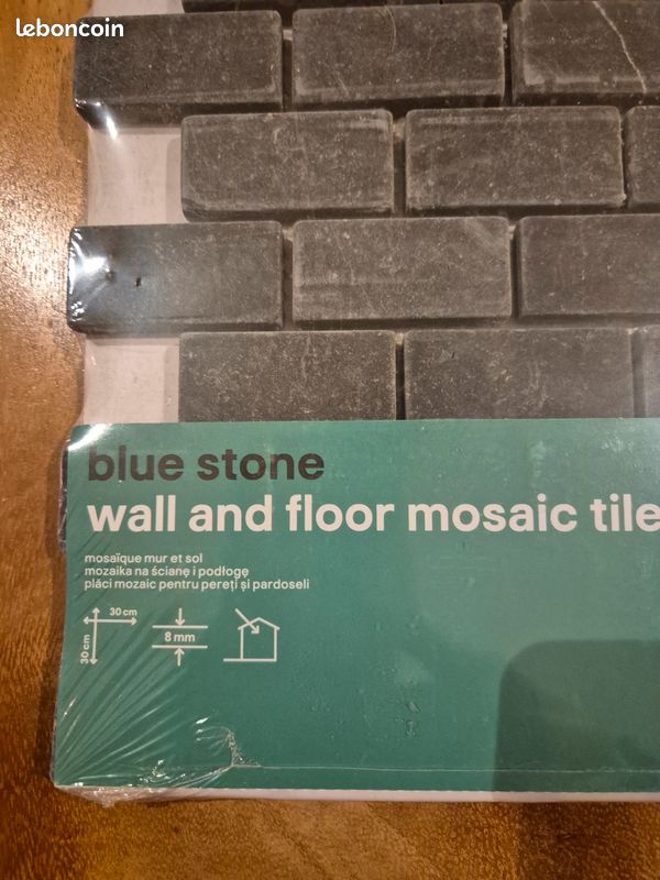 Carrelage mosaïque pierre bleu (image 3)