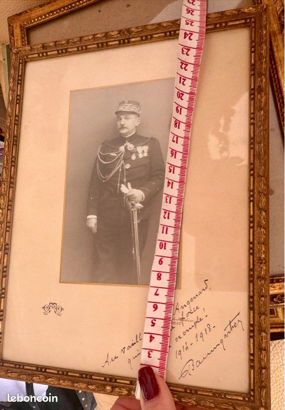 Lot 2 cadres 19e siècle anciens bois or (image 7)
