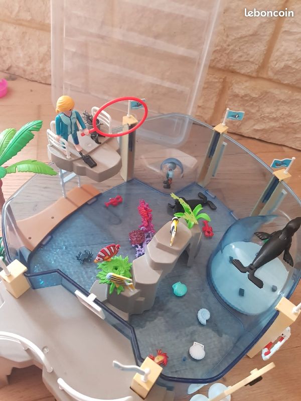 Jeu Playmobil aquarium boutique extensions TTBE (image 1)