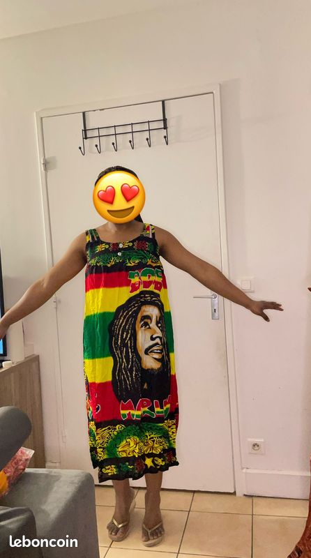 Robe d'été dessin Bob Marley (image 3)