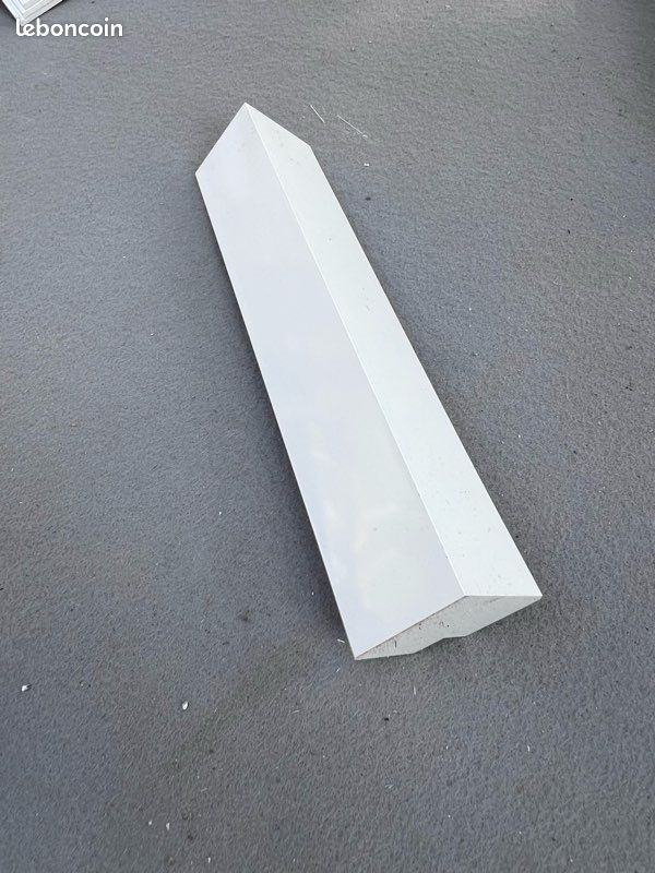 Lot de 10 Angles extérieur pour bandeau de rive blanc pvc longueur 280mm 50x50 (image 1)