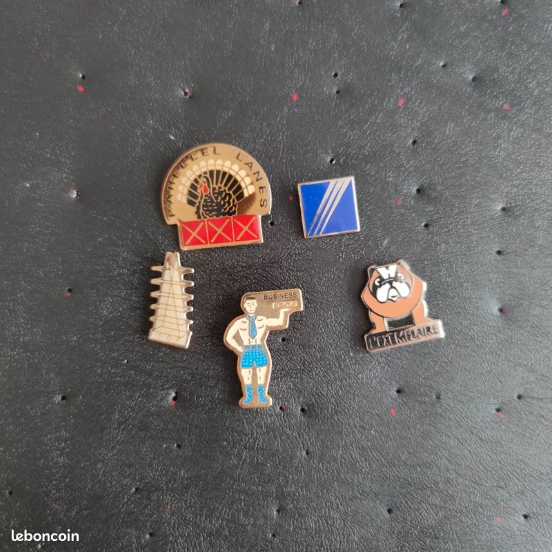 Lot De 5 Broches Anciennes Différentes - Bijoux Vintage - Occasion