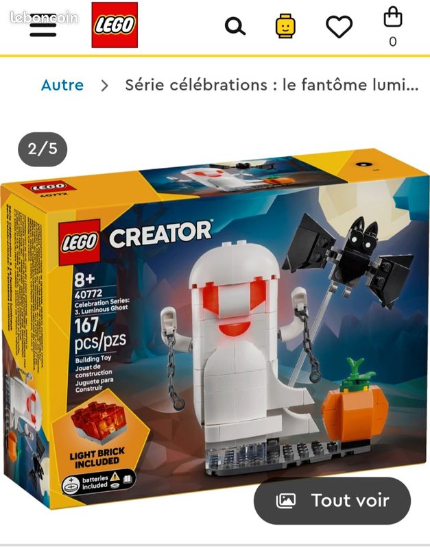Lego Halloween fantome lumineux 40772 (image 1)