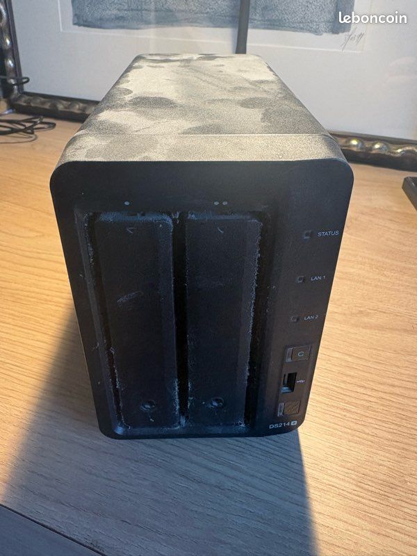 NAS Synology DiskStation DS214+ D'occasion Avec 2 Disques WD Red 1To