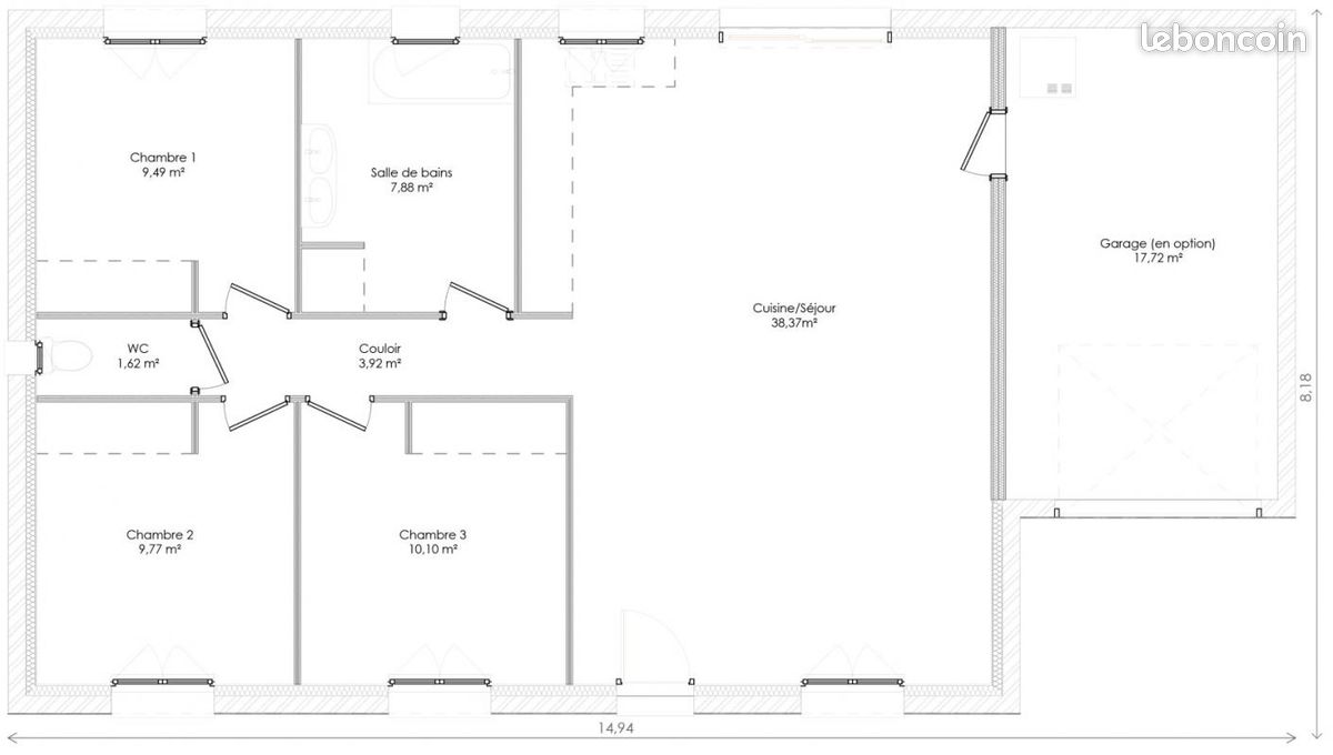 Maison 4 pièces 80 m² - Ruelle-sur-Touvre 16600 (image principale 4)