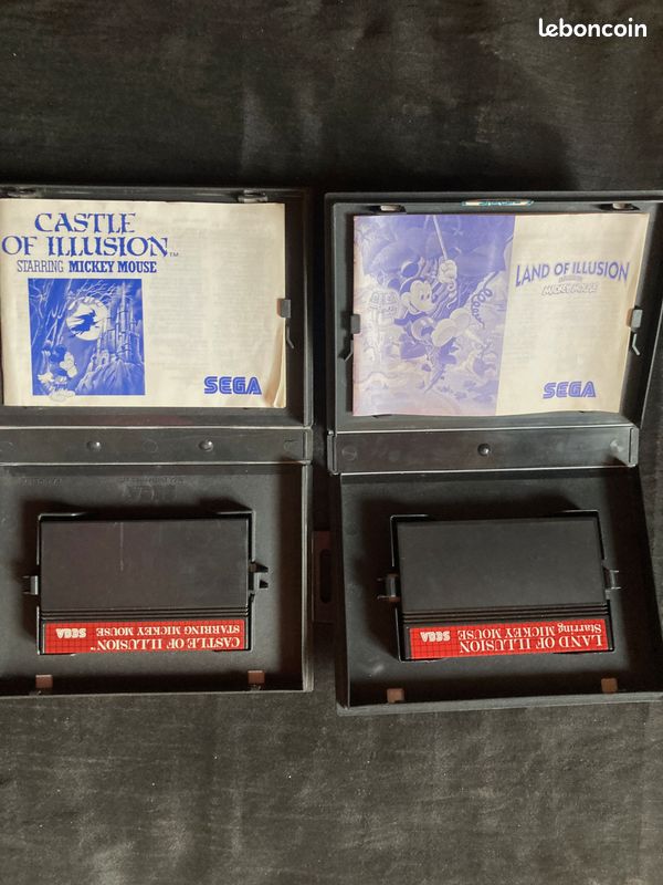 Jeu SEGA Master System - Castle Of Illusion Avec Mickey Mouse, Version PAL, Très Bon état