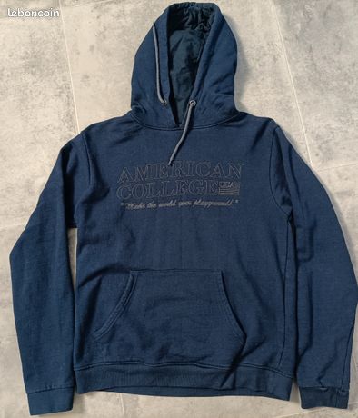 Pull Femme American Eagle Col V – Gris Bleu Taille L – État Correct Et Doux