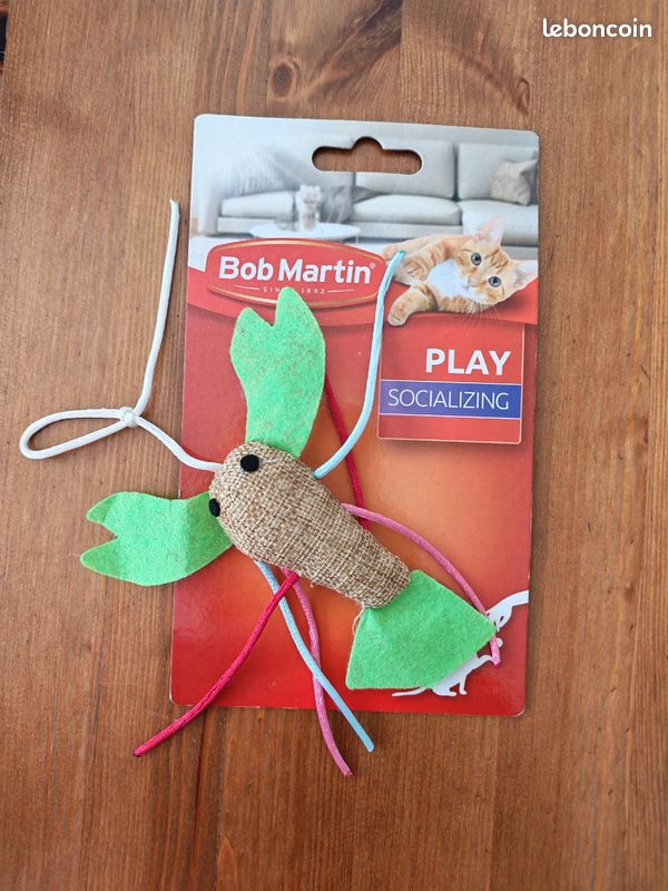 Homard en jute jouet pour chats Bob Martin (image 1)