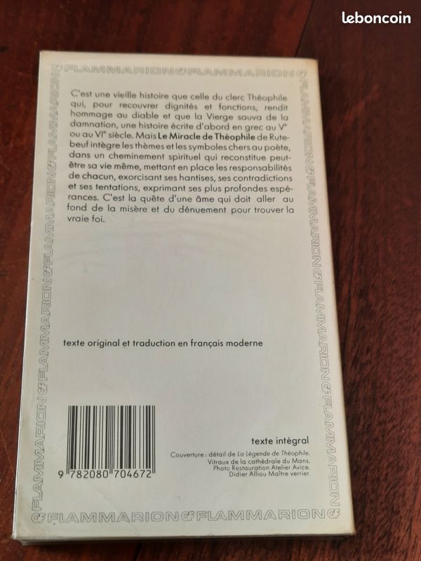 Livre LE MIRACLE DE THEOPHILE par RUTEBEUF (image 5)
