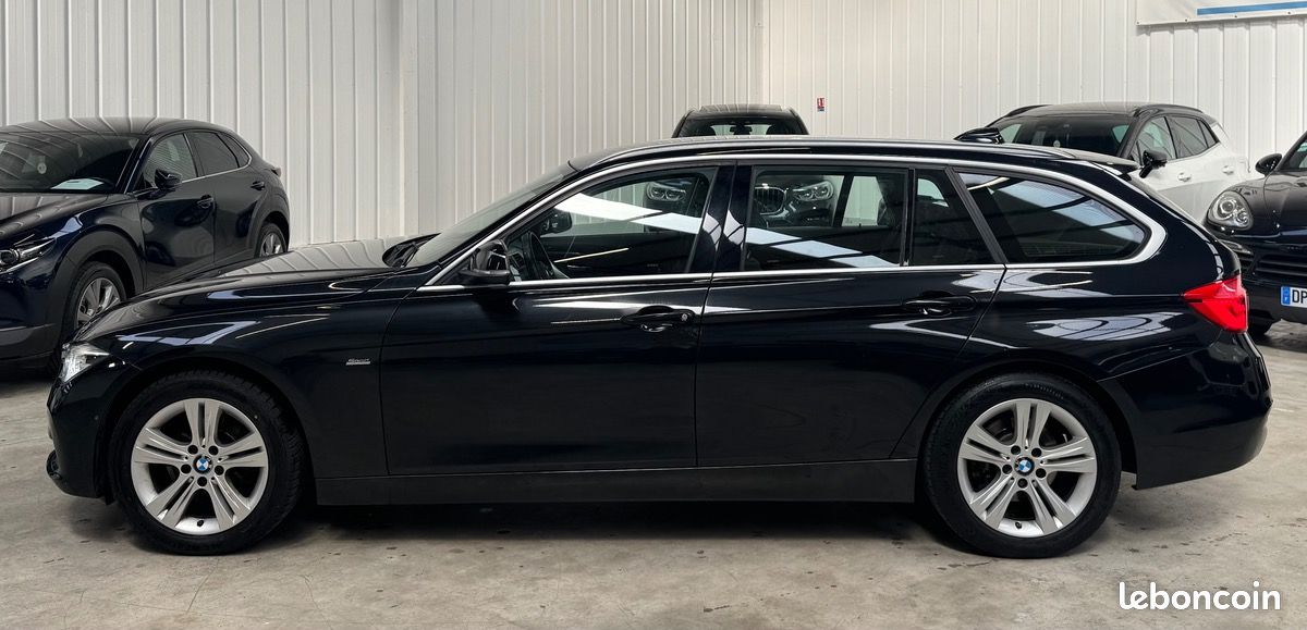Bmw Série 3 Touring (F31) LCI 316d 116ch Sport Line BVA8 / HUD / Hayon Élec / Caméra / Suivi Complet (image 8)