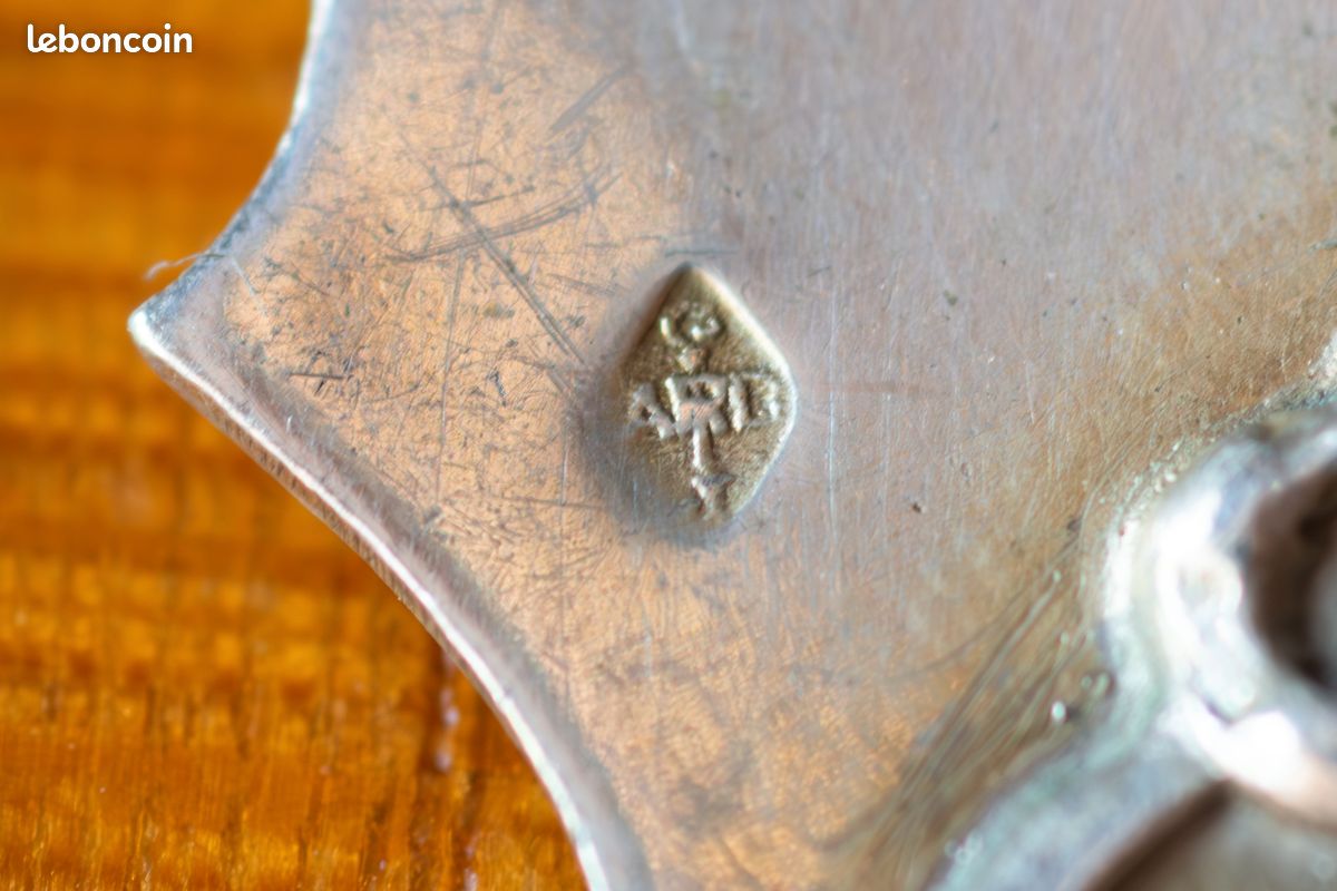 Service à mignardises Art nouveau – Argent massif Minerve – Joseph Crossard – 4 pièces (image 13)