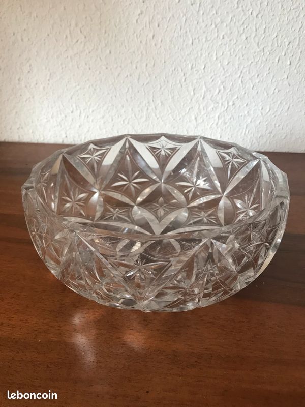 Saladier et cendrier en cristal (image 2)