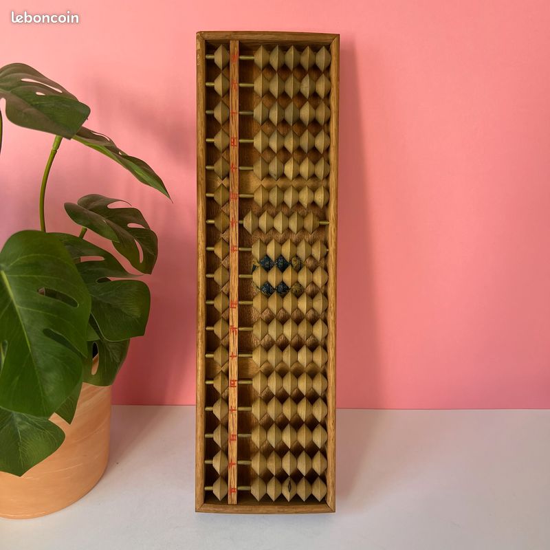 Superbe boulier artisanal Japonais vintage - Soroban (image 2)