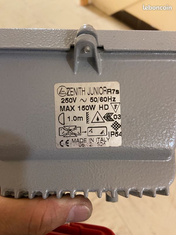 2 PROJECTEUR HALOGÈNE ZENITH JUNIOR R7s (image 7)