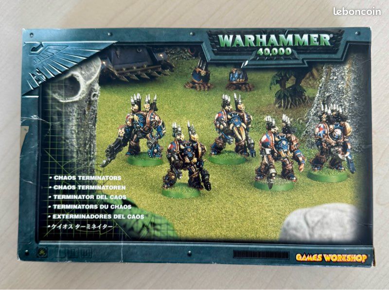 Warhammer 40k – Terminators Chaos Space Marines – Boîte Métal Complète – Non Montés Non Peints (43-19)