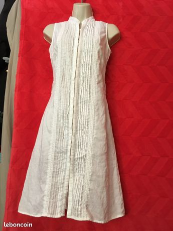 Jupe D’été écru Lin Broderie Dentelle Taille 38/40 - Neuve Sans étiquettes - Style Godets
