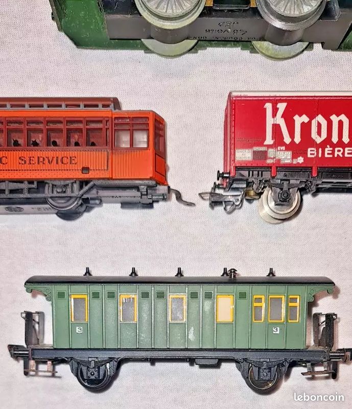 Lot Jouef – Wagon Et Motrice, échelle HO, Courant Continu, Plastique