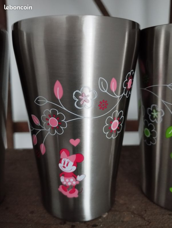 Lot de 6 gobelets Mickey et Minnie en inox 280 ml (image 7)