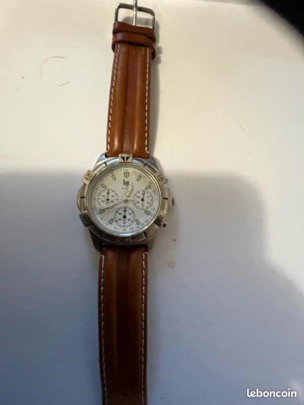 Montre Vintage Lip Tachymeter – Quartz, Bracelet Métal, Jamais Portée
