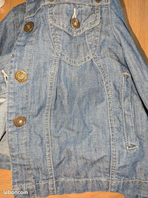 Manteau En Jean Fille COS - Taille 2-4 Ans - Bleu Denim - Neuf Sans étiquettes