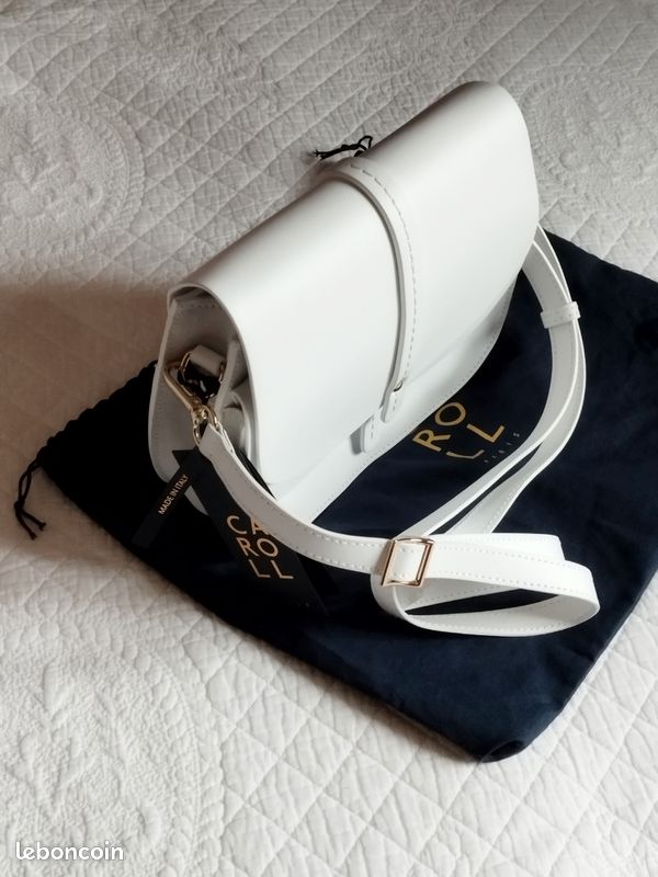 Grand Sac De Sport Carita Blanc - Cuir Synthétique Doublé Coton - Neuf Sans étiquette - Style Fourre-tout