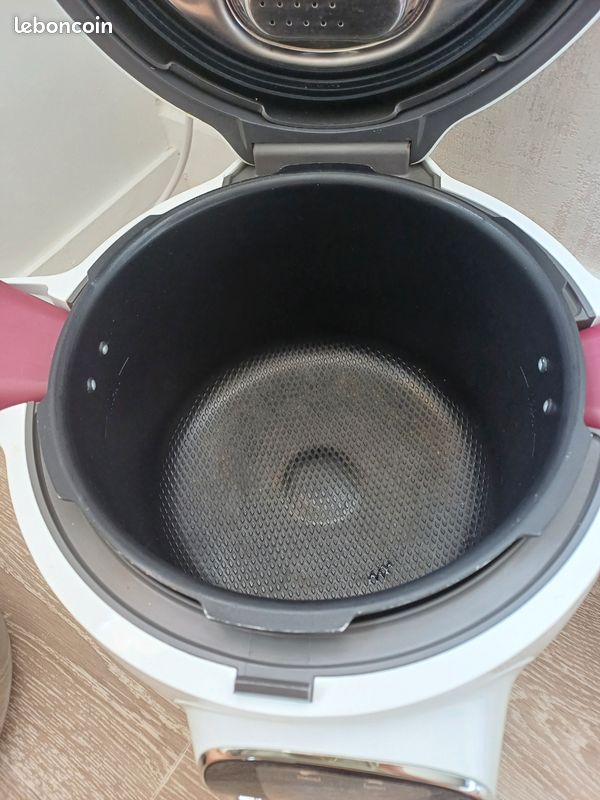 Moulinex Cookeo Blanc/Bordeaux + Livres de recettes + Panier vapeur (image 3)