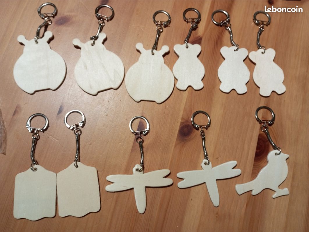 Porte clés en bois à décorer...
Neuf ( mais 1 porte clé avec une légère trace) (image 4)