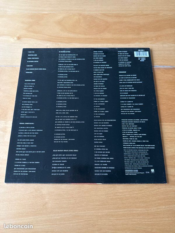 Vinyle - Sting - Nada como el sol (image 2)