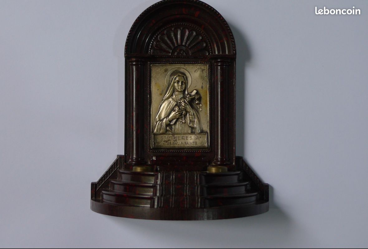 Lampe ancienne bakélite reliquaire Saint Thérèse de Lisieux (image 2)