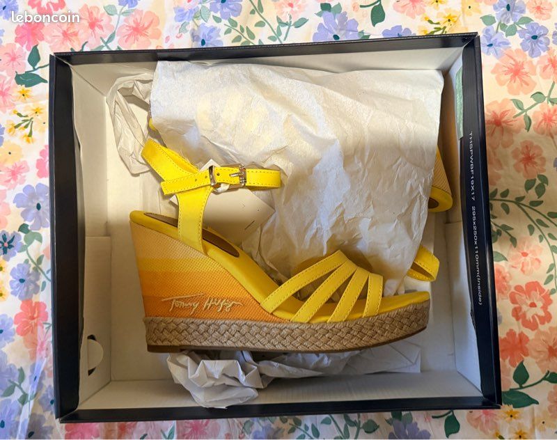 Compensées Tommy Hilfiger Jaunes (image 6)